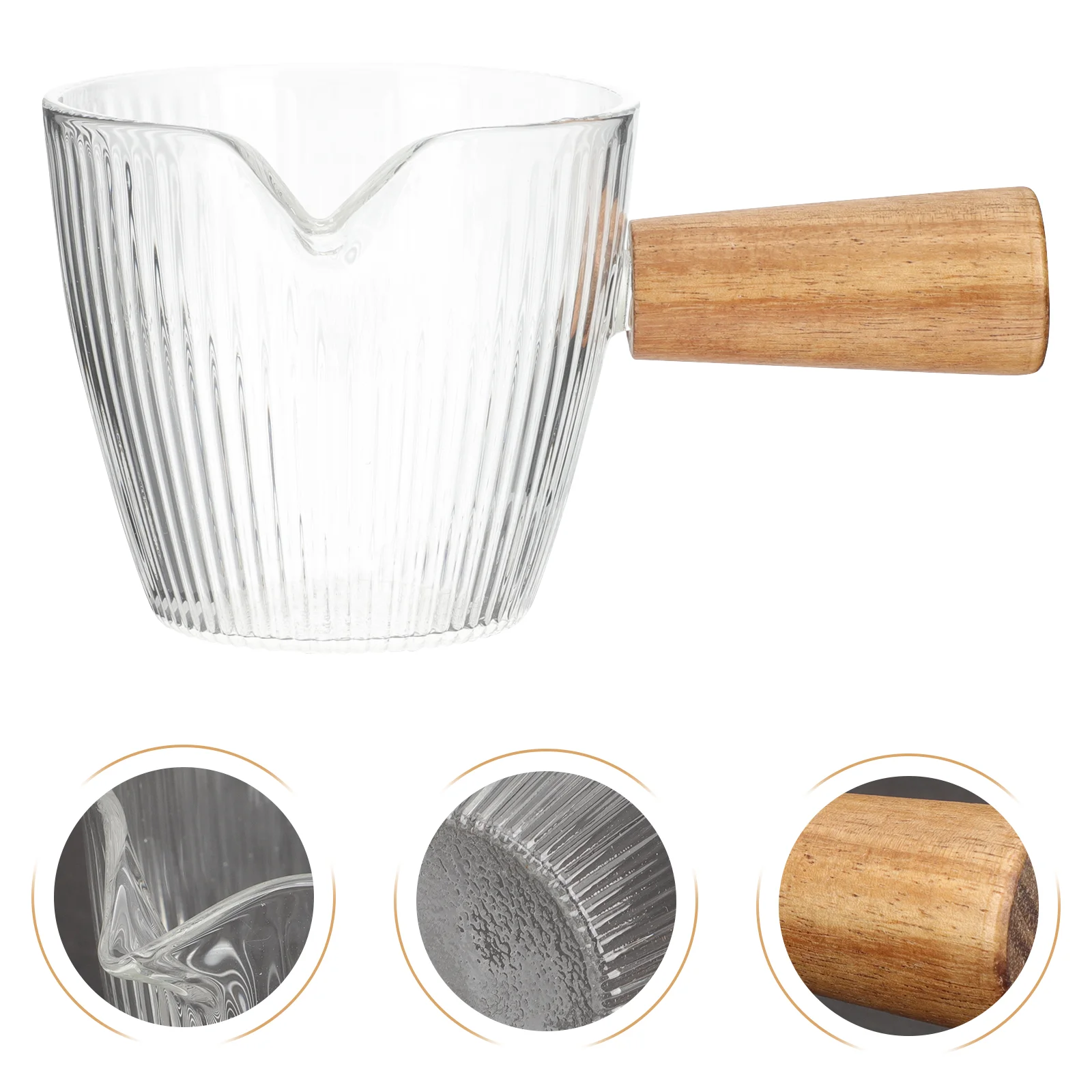 

Pitcher Glass Measuring Creamerjug Cup Pot Fryer Deep Cream Sauce Tea Espresso Mug Triple Syrup Coffee Beaker Ounce Transparent