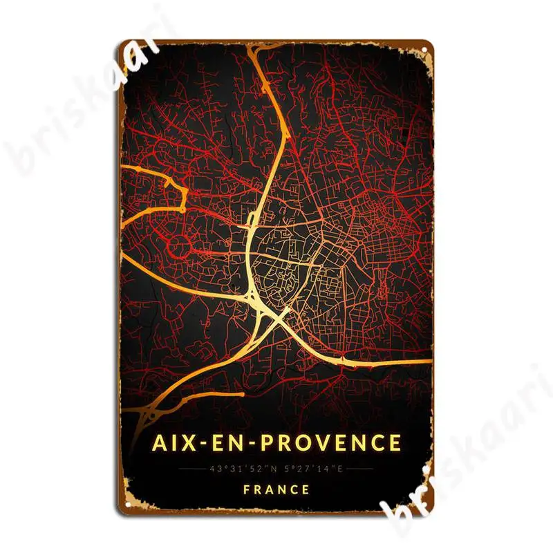 Металлический знак Aix En Прованс, паб, гараж, забавная настенная табличка, фотоплакаты