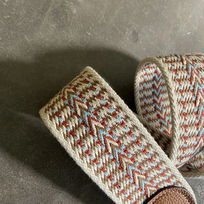 Custom Bag Strap The Latest Fashion Evelyn Bag Wide Canvas Strap Webbing Original Leather Bag Strap