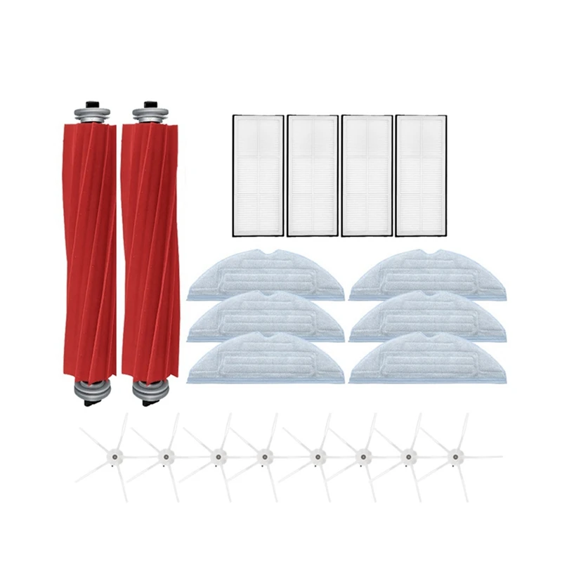 

Аксессуары для Mi Roborock S7, Швабра, ткань, фототкань S7 Plus, робот-пылесос, основная щетка, отсоединяемая 17