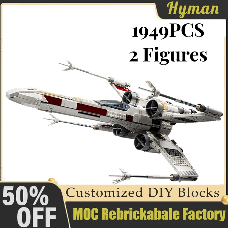 

2023 New 1949pcs 75355 X Wing Fighter Building Kit Classic Contruction Toy Spaceship Planefighter Blocks Bricks Kids Toys Gifts