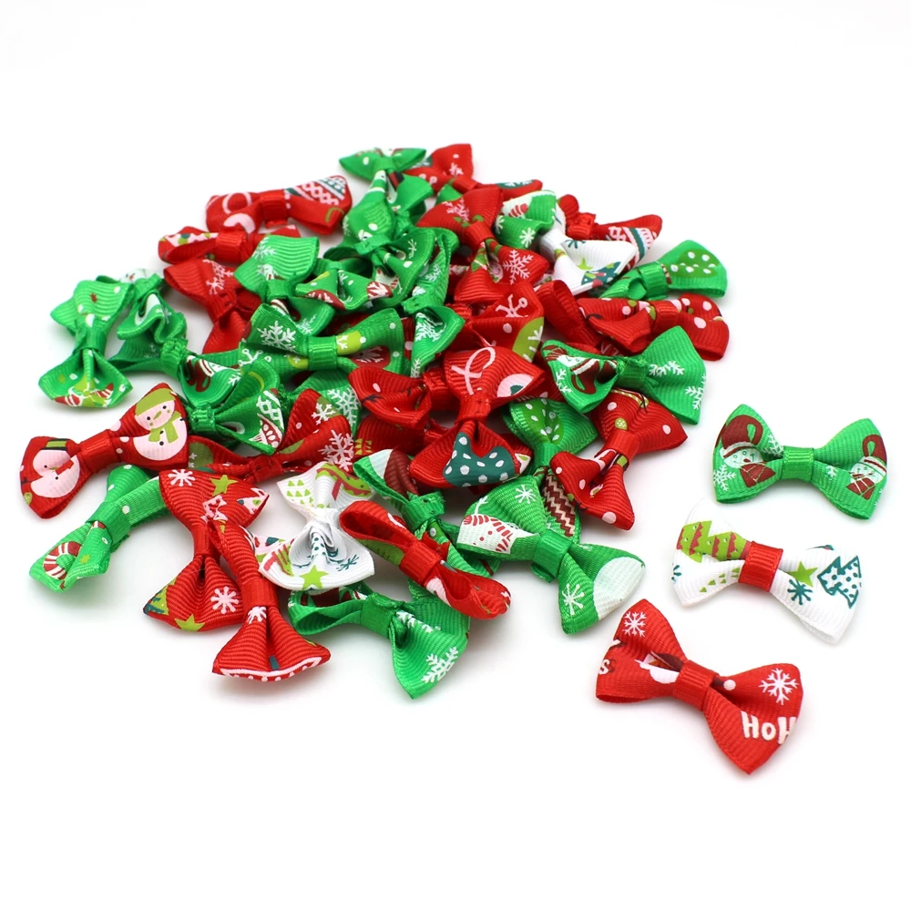 50 шт./партия новогодний галстук-бабочка