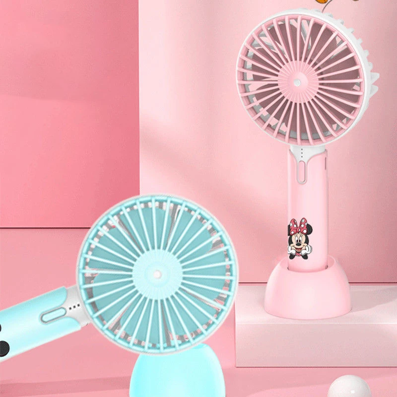 

Disney Minnie Mickey Anime fan Mini student portable office small handheld fan boys and Girls Gift
