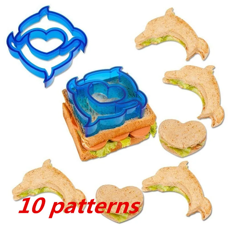 

Lovely DIY Cartoon Sandwich Cutter Mold Cake Pastry Mould Lunch Kids Cookies Cake Bread Biscuit Food Cutter Embossing Device