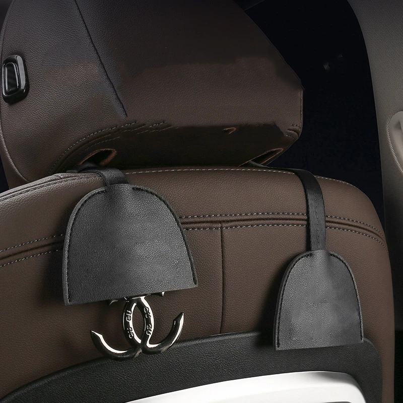 

1pc Hidden Metal Auto Car Seat Headrest Hanger Bag Hook Holder for Bag Purse Cloth Grocery Storage Auto Fastener Clip