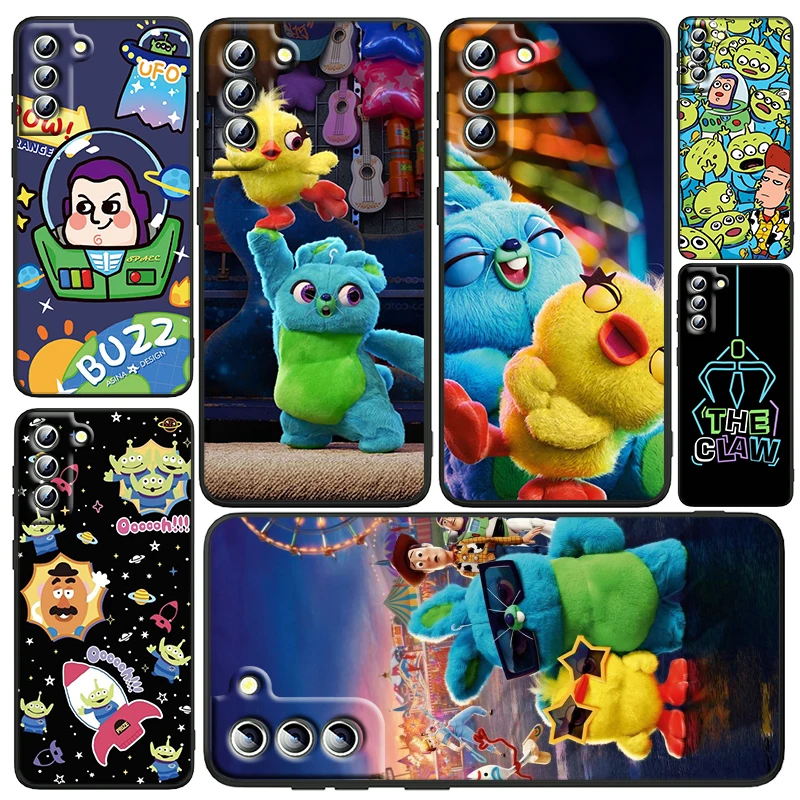 

Disney Toy Story Cute Phone Case For Samsung Galaxy S23 S22 S21 S20 FE Ultra Pro Lite S10 S10E S9 Plus 5G Black Funda