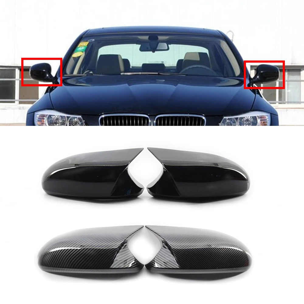 

Replacement Rearview Side Wing Mirror Cover Caps For BMW E90 E91 E92 E93 E81 E82 E87 51167135097 51167135098 Car Accessories