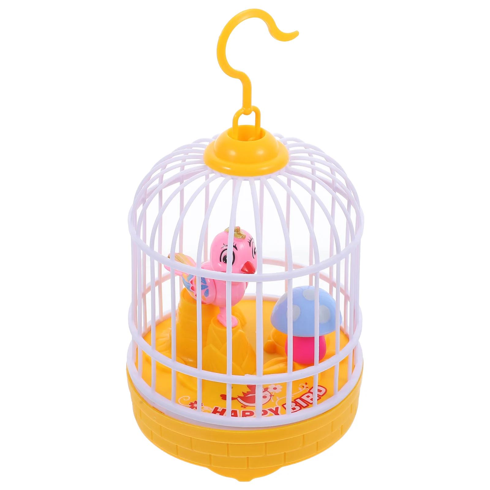 

Light Music Bird Cage Sensor Simulation Chirping Singing Unique Toy Plastic Shape Voice-activated Control Birds Playes