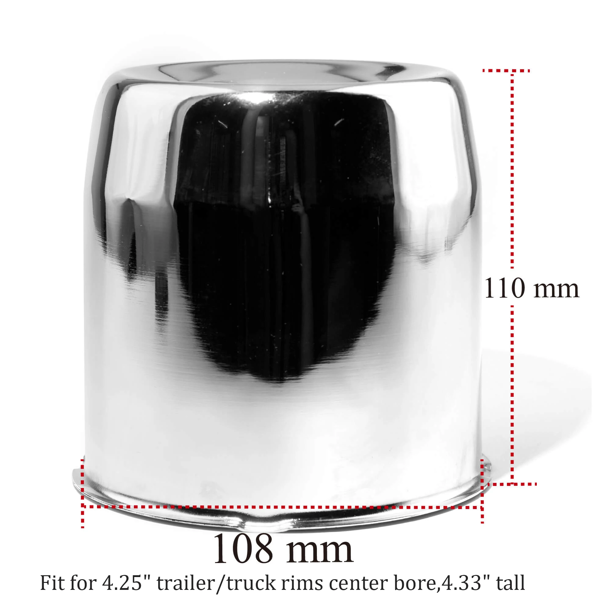 

4 шт., 4,25 дюйма, 5,15 дюйма, 4,4 дюйма, 3,19 дюйма, 3,31 дюйма, 3,74 дюйма, 4,88 дюйма, 2,64 дюйма, 2,91 год, нажимные центральные крышки колес для прицепа/грузовика, хромированная крышка обода