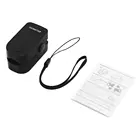 Измеритель уровня кислорода в крови, прибор с зажимом для измерения пульса и уровня кислорода в крови, 4-цветный светодиодный экран, пульсометр