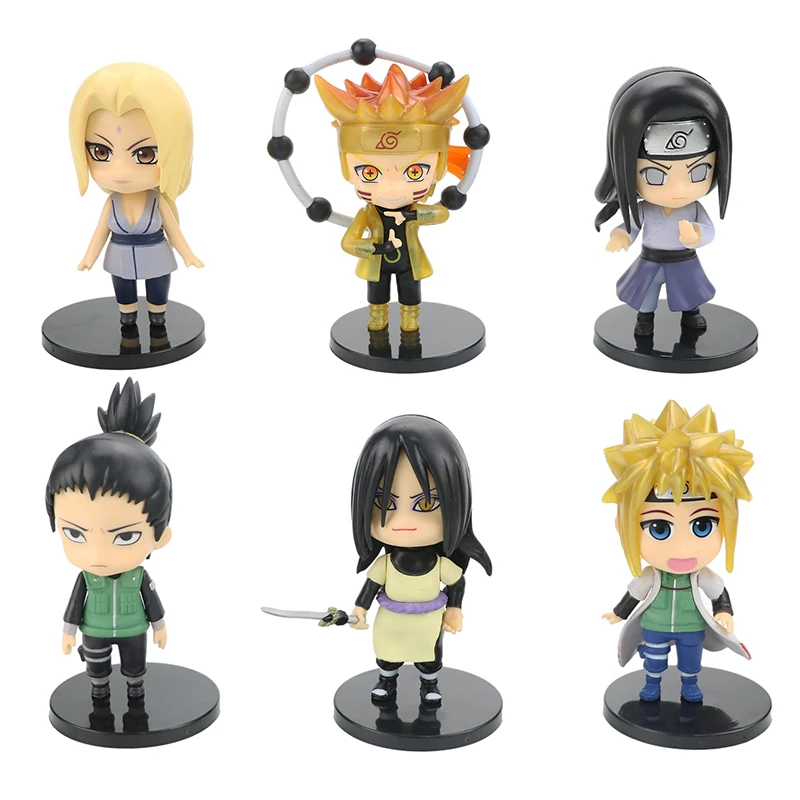 

Новые модели игрушек 6 шт./компл. Q Ver. Экшн-фигурка из ПВХ «Nara Shikamaru Tsunade Daija»