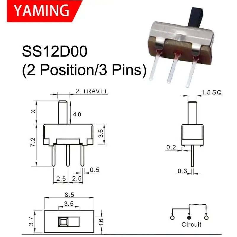 

Переключатели SBLSBR пластиковые 100 шт