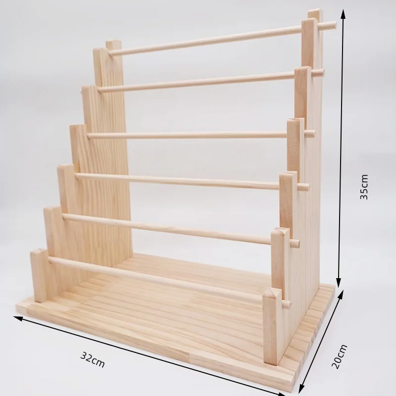

Деревянная подставка для браслетов 3/4/6 ярусов