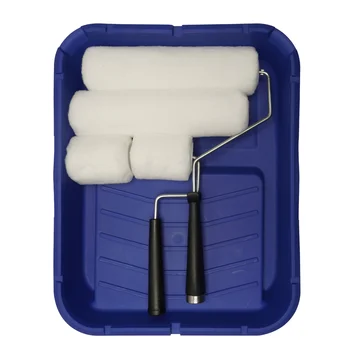 9 inch paint roller kit ,8 pieces， paint tray, roller paint brush,Wool sheath，convenient，comfort