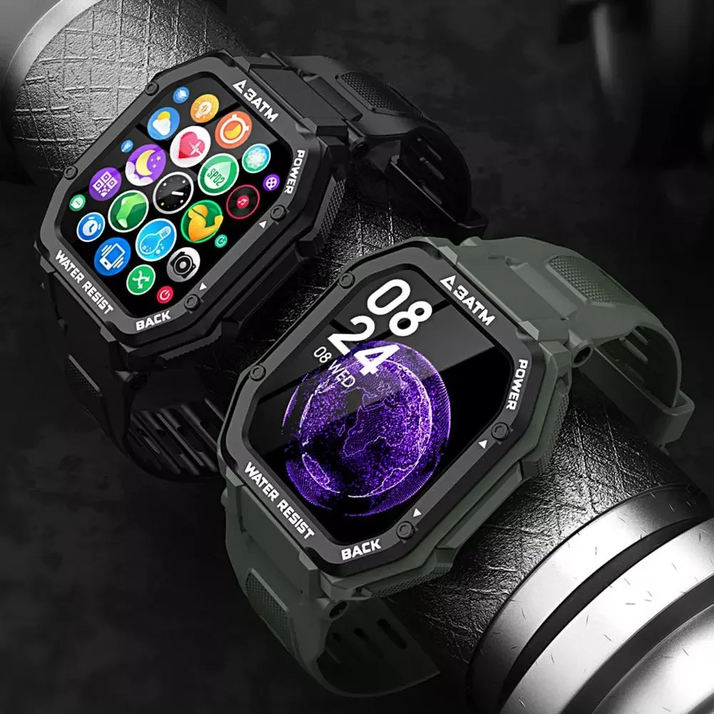 

Creative Bluetooth-compatible5.0 Calling Digital Smart Wristwatch Screen Touch Electronic Watch Comfortable for Old Men