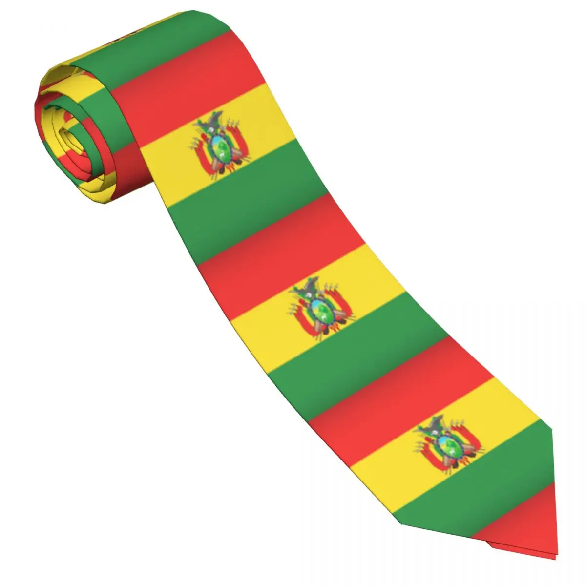 

Мужской галстук Классический узкий Национальный флаг Боливии галстуки Узкий воротник Тонкий Повседневный галстук аксессуары подарок