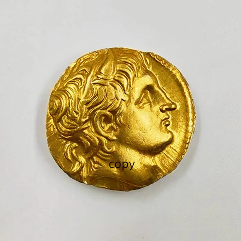 

ANCIENT GREEK COPY COIN Replica Metal Craft Collections Currency Vintage Gold Individual Coins