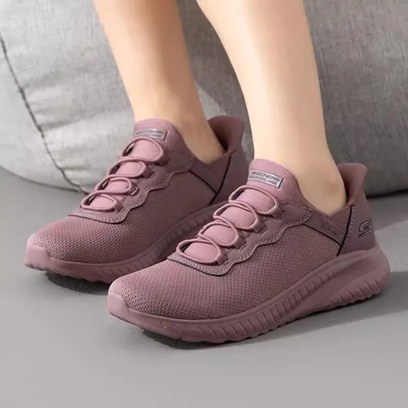 Skechers Женская спортивная обувь Летняя новая модная дышащая повседневная Легкая