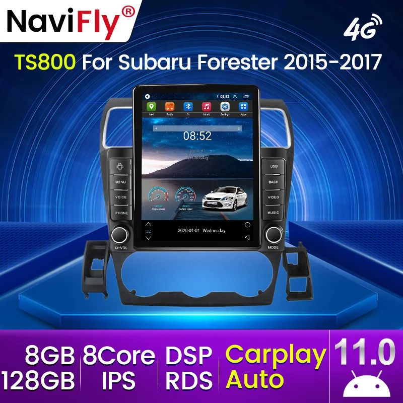 Автомобильная магнитола для Subaru Forester 4 SJ Impreza XV WRX 2015-9 5 2017 дюйма Android 11 стерео