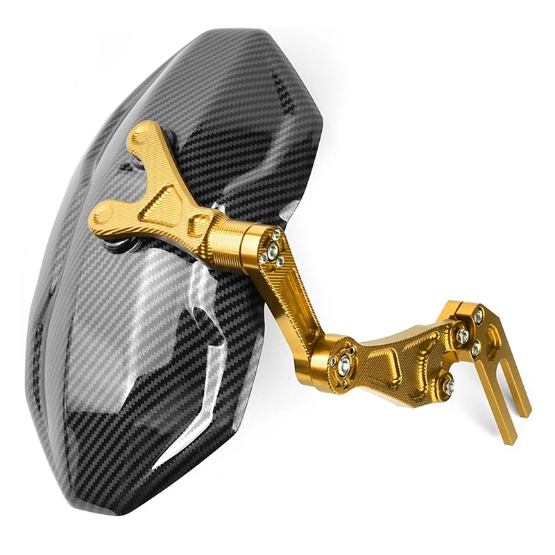 

2X Universal Electric Motorcycle Rear Mudguard Splash Guard For Honda CB400 650R CRF1000 Yamaha MT03 XMAX 300 Gold