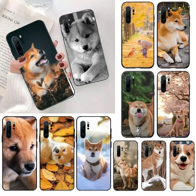 

Cute animal Corgi Shiba inu Dog Phone Case For Huawei honor Mate 10 20 30 40 i 9 8 pro x Lite P smart 2019 Y5 2018 nova 5t