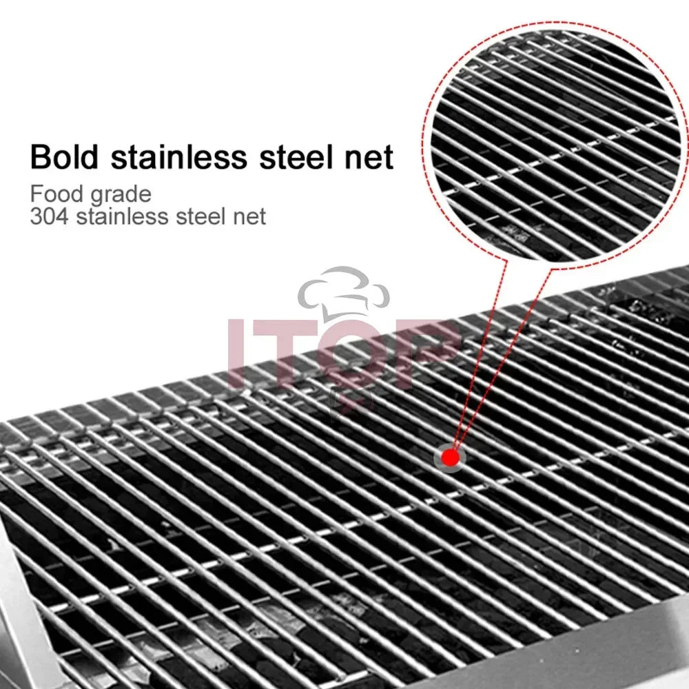 Встроенные угольные грили SUS304 из нержавеющей стали коробка для гриля курения