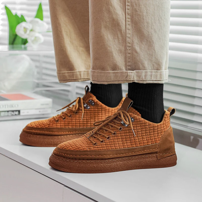 New Trendy Skateboarding Shoes Men Sneakers Vintage Designer Men's Shoes Breathable Platform Sneakers Men Vulcanize Sports Shoes