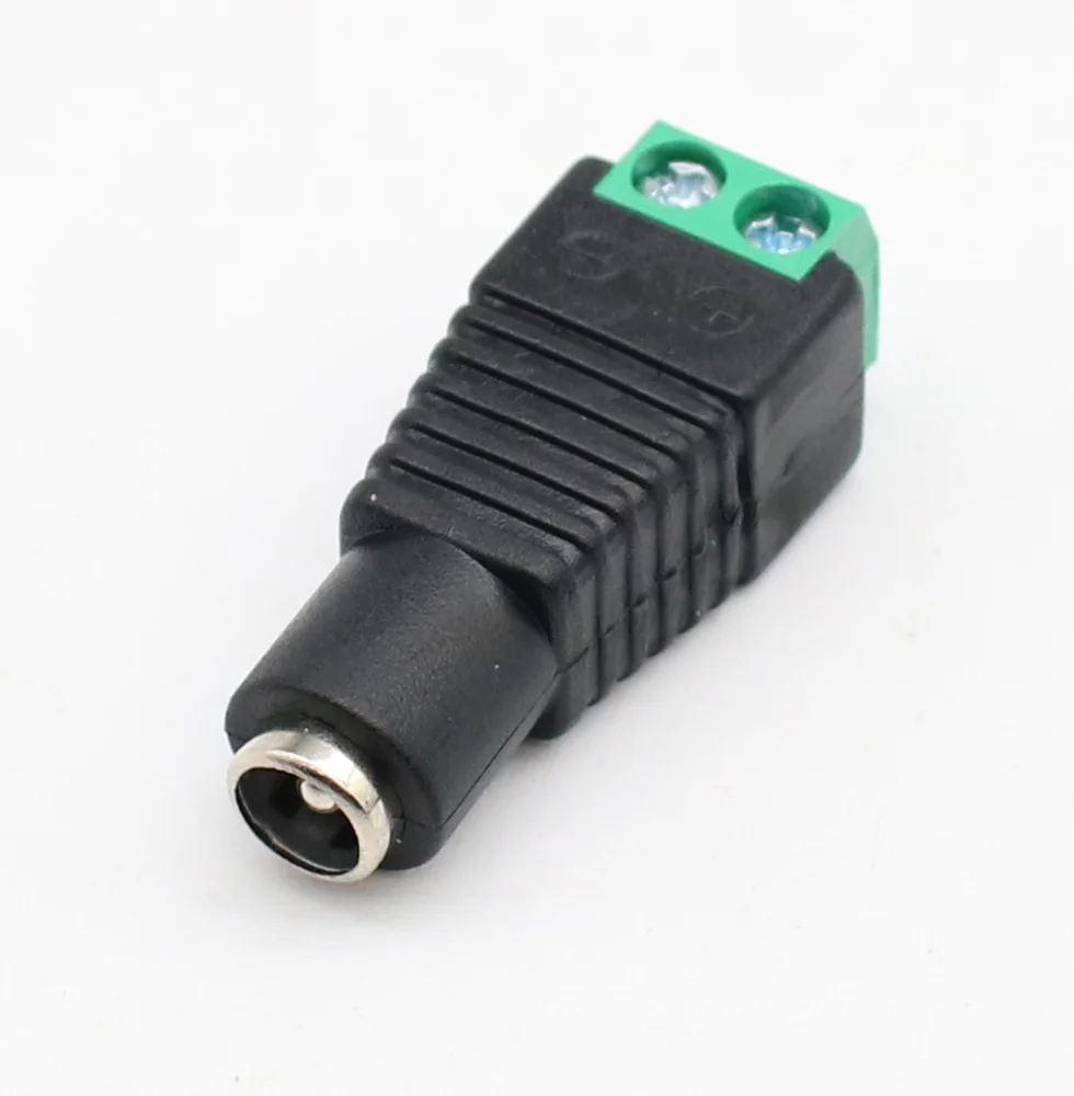 5 Set 10 pcs Cameras 2.1mm x 5.5mm Female Male DC Power Plug Adapter Jack Connector Socket green |