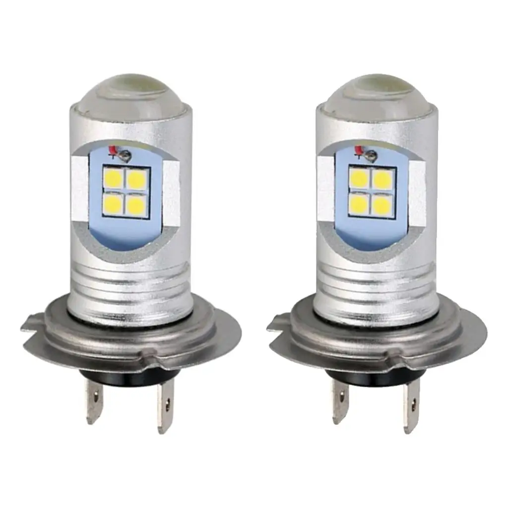

2 светодиодный ные лампы-светодиодный-H7-12SMD 3030, 12 В, 6000K, 30 Вт, 90 лм, белый