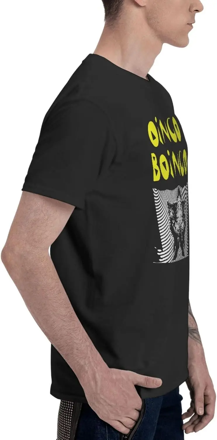 Футболка Oingo Boingo мужская с круглым вырезом удобная хлопковая рубашка коротким