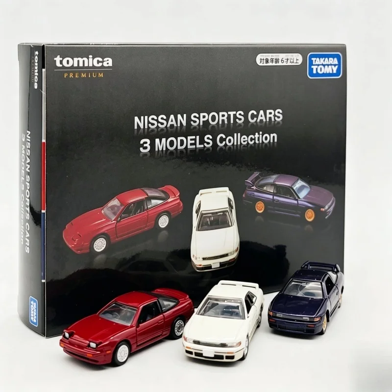 Фото Коллекция из 3-х моделей спортивных автомобилей Takara Tomy Tomica Premium Nissan Sileighty Sil80 Drift из литого сплава для энтузиастов №1