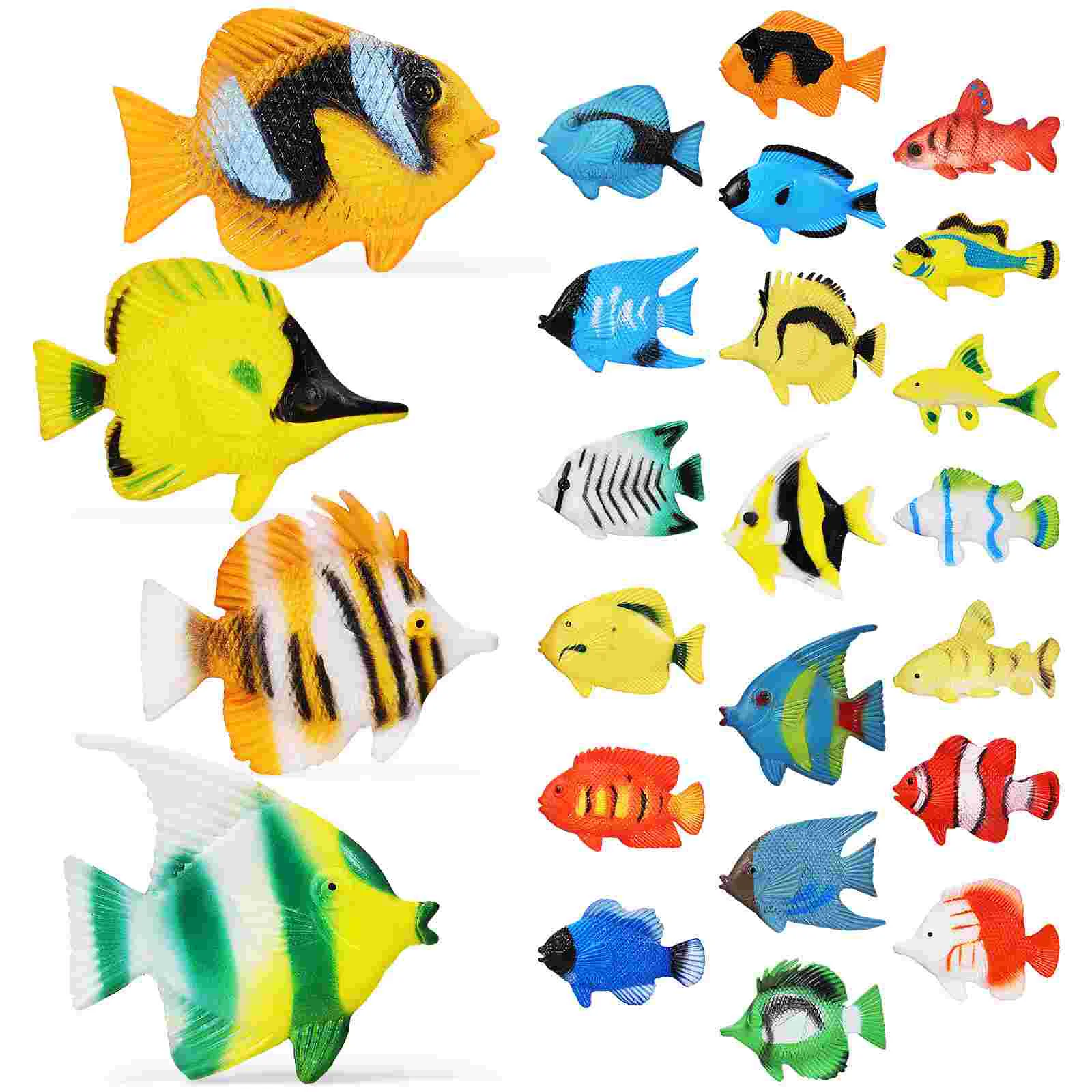 

Fake Fish Plastic Models Tropical Figures Toys Children Statue Playthings Figurines Decor Animals Kids