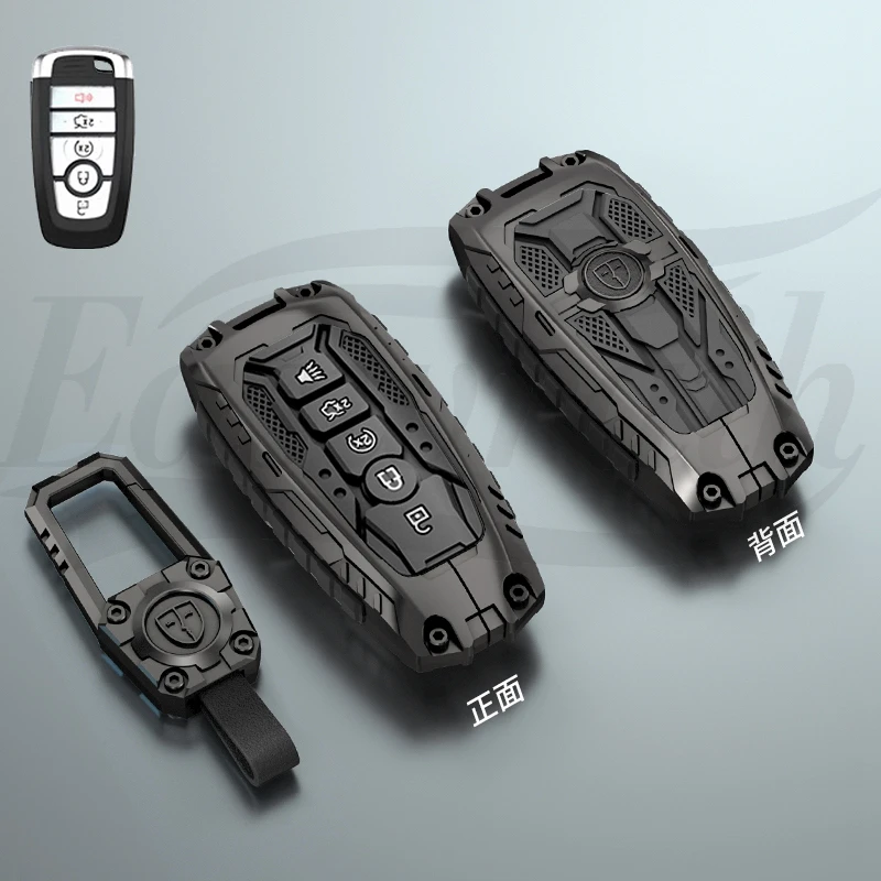 

Чехол-держатель для автомобильных ключей, цепочка для Ford Mondeo Explorer Edge Expedition F-450 F-350 F150 Fusion Mustang Everest Remote Smart