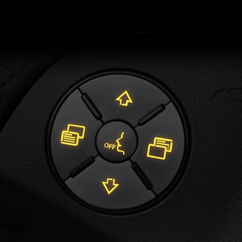 Салон автомобиля кнопки на руль наклейка для Mercedes Benz A B C E S ML class GLA GLC CLA CLS GLE GLS GLK
