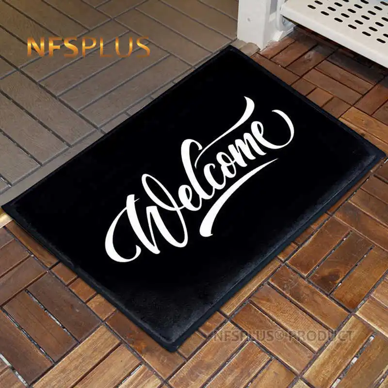 

Приветствуемый коврик для входной двери, домашний Коврик для прихожей, гостиной, ванной, кухни, декоративные противоскользящие напольные к...