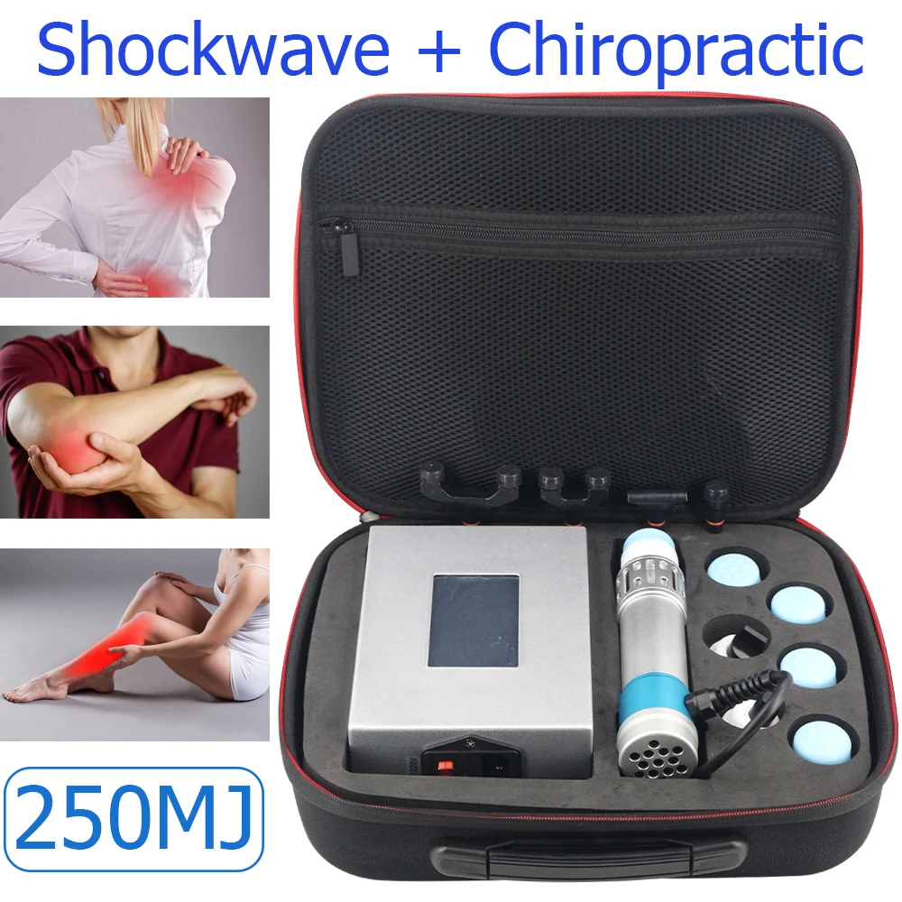 

Professional Shock Wave Instrument For ED Treatment/Plantar Fascitis Shockwave Therapy Machine & Chiropractic Tool 2in1 Massager