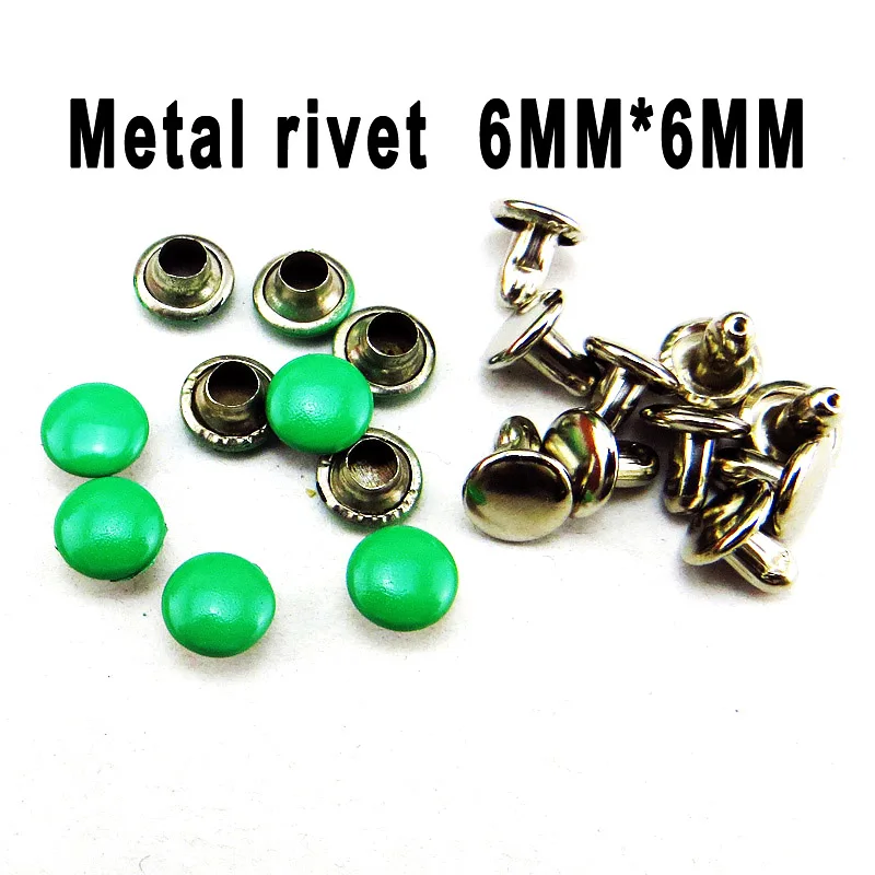 

100PCS Metal Blue Rivet 6MM*6MM Button Sewing Clothes Accessory Bag Shoes Rivets MR-035s