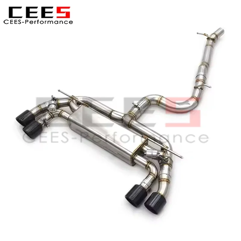 Cees Catback выхлопная система для VW GOLF MK7 7R/7 5R 2 0T 2012-2019 SS304 клапан из нержавеющей стали
