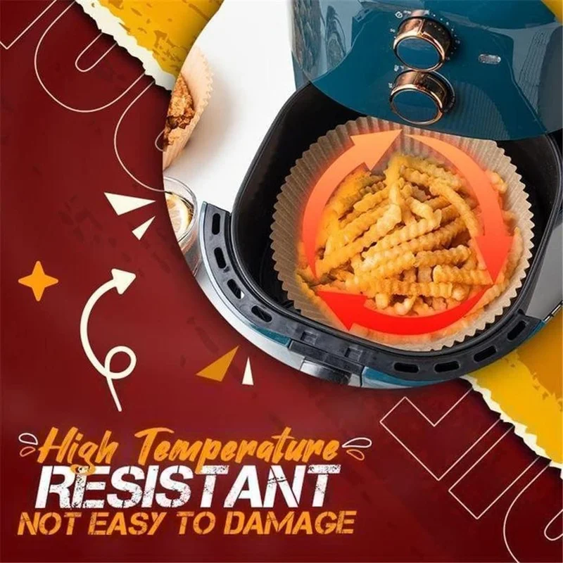 Одноразовый бумажный коврик для фритюрницы домашняя одноразовая антипригарная