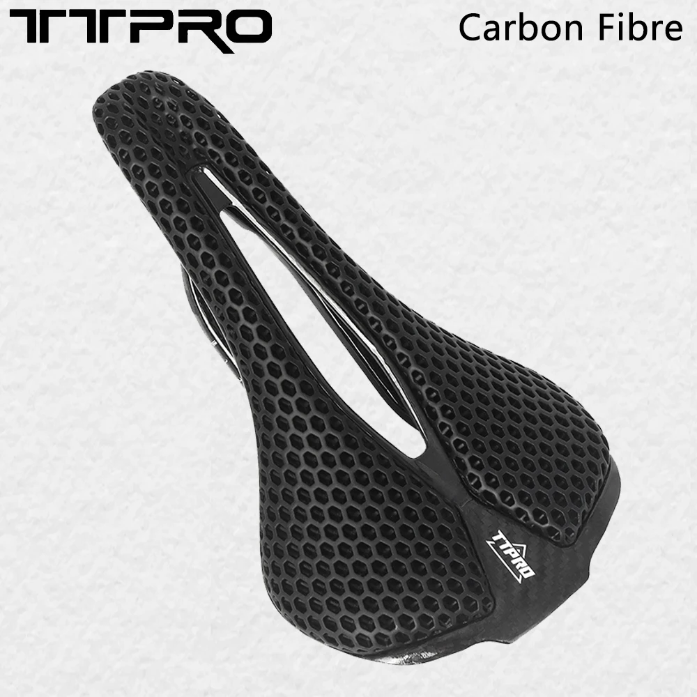 TTPRO 3D печатное велосипедное седло из углеродного волокна Сверхлегкая полая