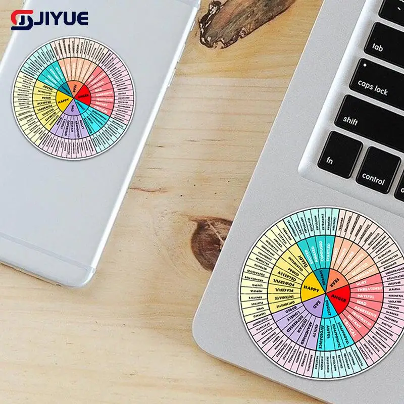 Эмоциональная диаграмма, эмоциональная диаграмма, наклейки на колесо, для холодильника, съемные аксессуары для офиса, ноутбука 2,4 дюйма, 3,2 дюйма
