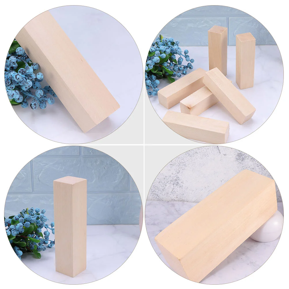 Деревянные блоки искусственная древесина из необработанной липы |