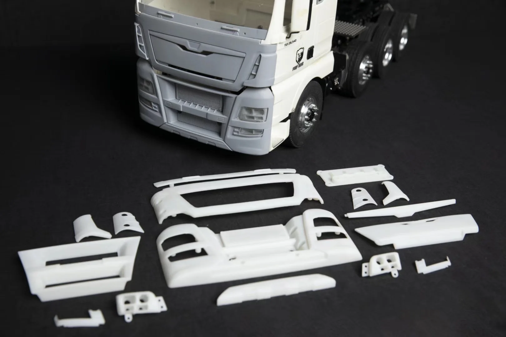 

Nooxion Fury Bear For Man Euro 6 Tamiya Car Shell Front Face Modification Kit Free Shipping