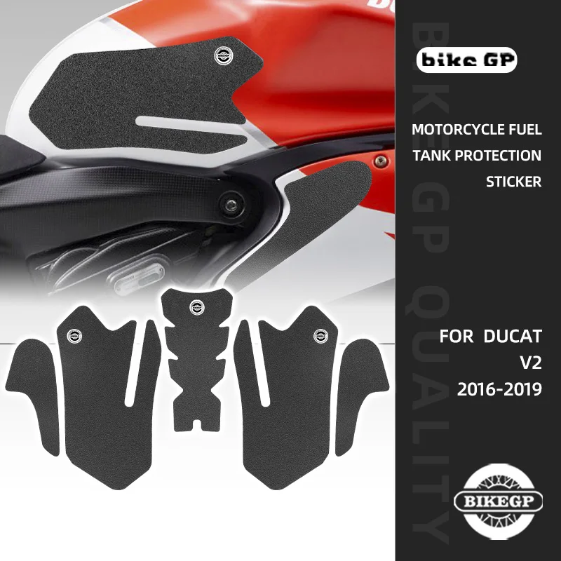 

Наклейка на бак мотоцикла s для DUCAT Panigale V2 899 959 16-19 Резиновая устойчивая к царапинам Защитная крышка матовая текстурная наклейка