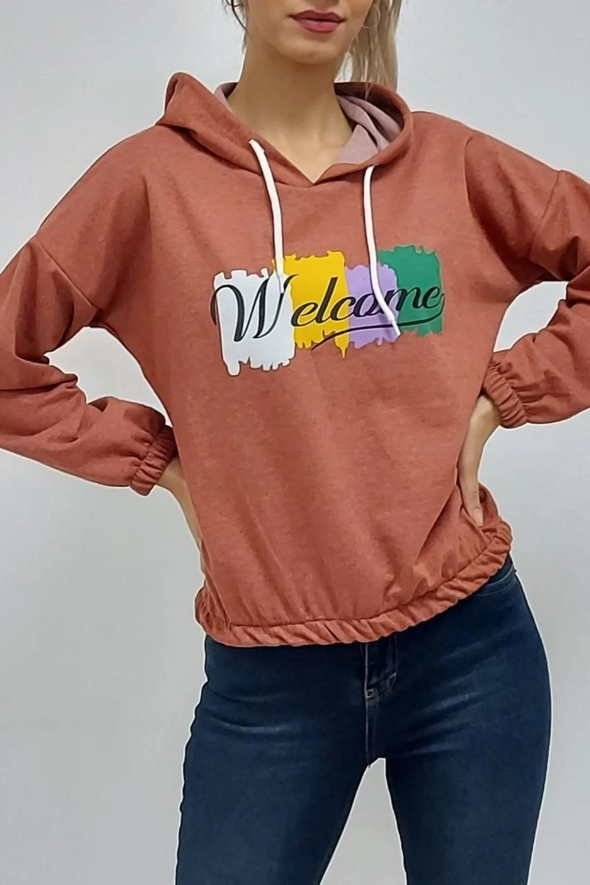 

Women's Summer Crop Top Blouse Hooded Printed Sweatshirt Tile Casual Tank Top Vest Blouse