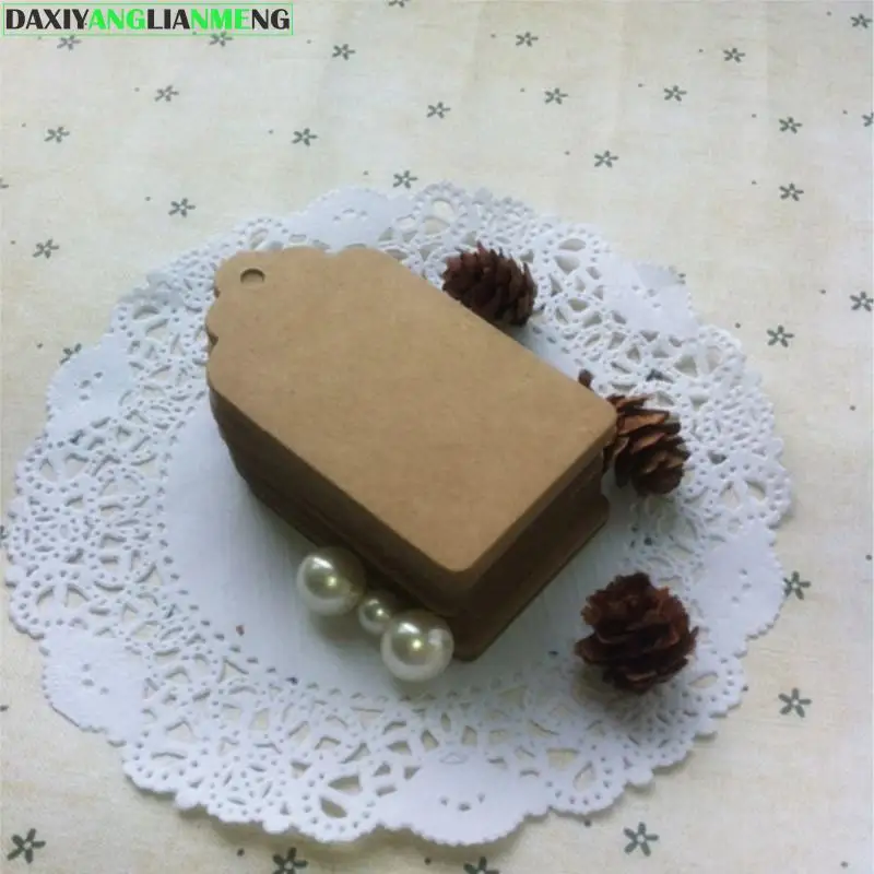 

Kraft Square Fresh Idea Blank Tag Baking Listing Mark Marking Product Hand Business Card 4*7
