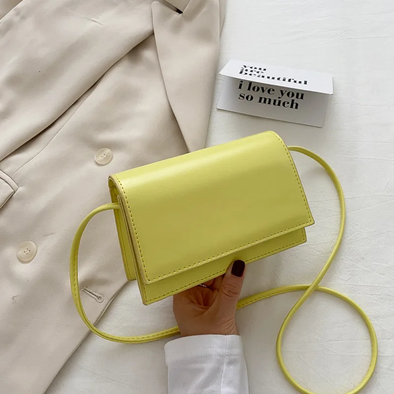 

MAOTEM Small Shoulder Crossbody Flap Bags For Women Leather Women's Designer Solid Color Handbag Female Travel Messenger Bag