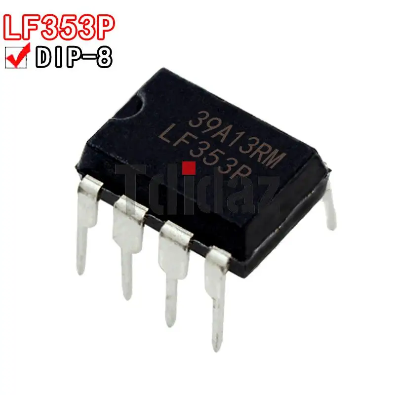 10 шт. LF353P LF353N DIP-8 LF353 LF357N LF357 LF356N LF356 LF355N LF351N LF351 LF351P LF398N LF411CN LF412CN LF442CN LF411 LF412