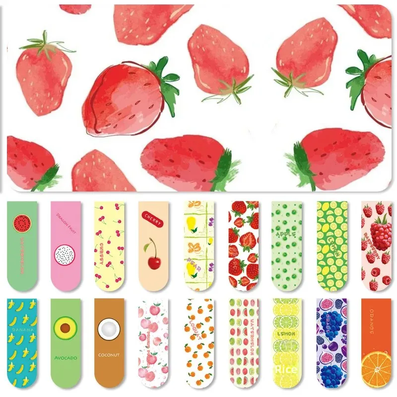 Милая мультяшная магнитная закладка с фруктами мини-свежий подарок на выпускной