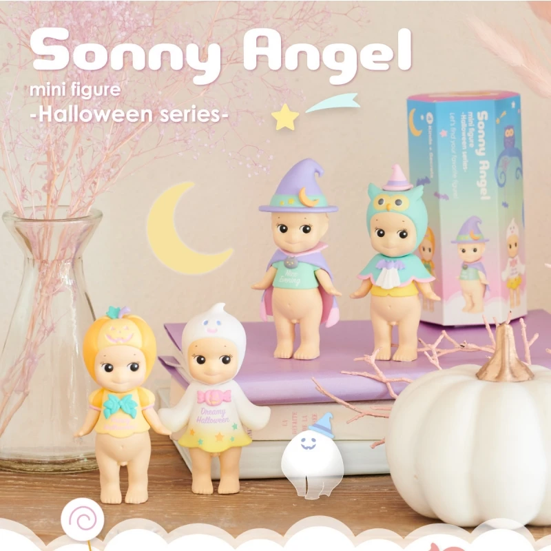 

Sonny Angel 2018, серия Хэллоуина, искусственная кукла, коробка-сюрприз, мини-фигурка, украшение для стола, девушка, подарок на день рождения, модель игрушки